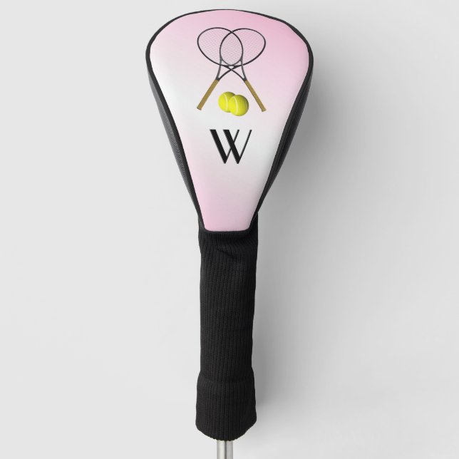 Couvre-club De Golf Tennis Pink (Devant)