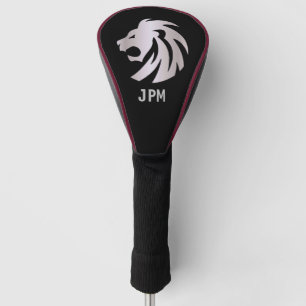 Couvre-club De Golf Tête de lion métallique argenté tendance Monogramm