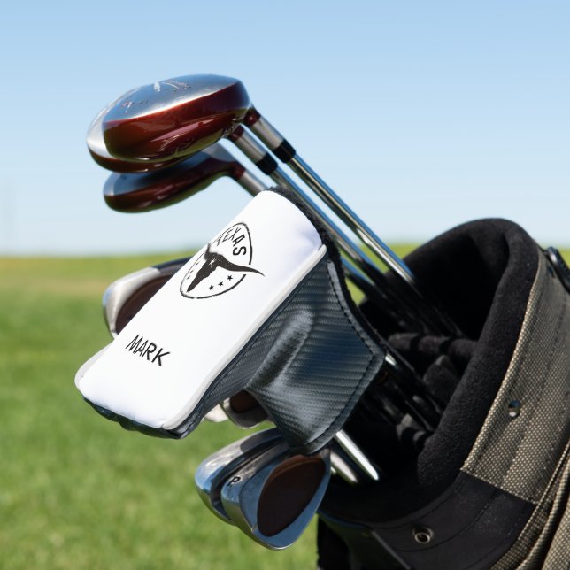 Couvre-club De Golf Texas Longhorn personnalisé (In Situ)