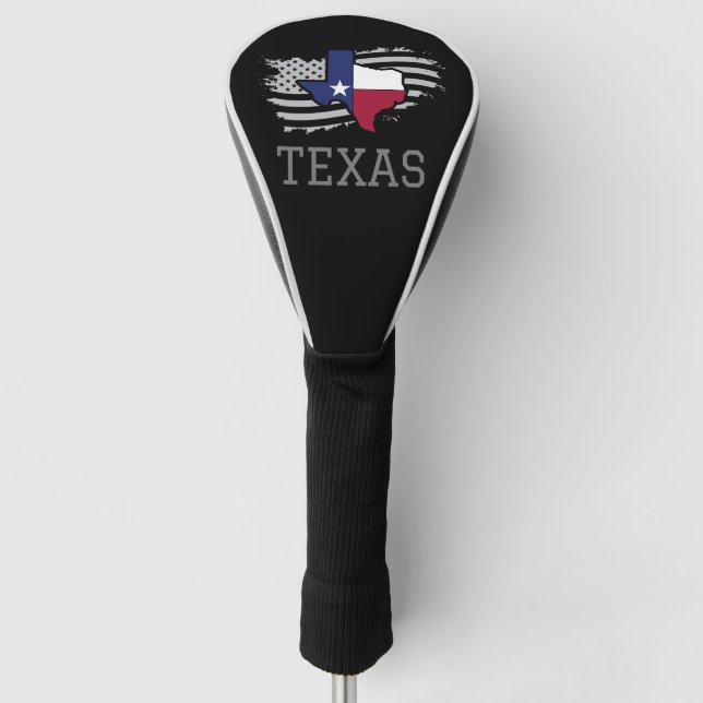 Couvre-club De Golf Texas State Map USA Patriotic Texan (Devant)