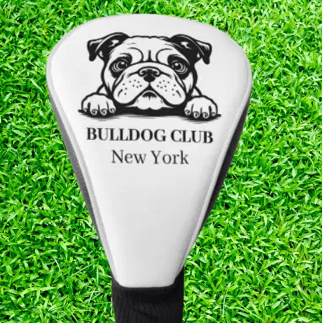 Couvre-club De Golf Thème Bulldog Custom Club (Bulldog Custom Club Theme Introducing the ultimate accessory for dog-loving golfers )