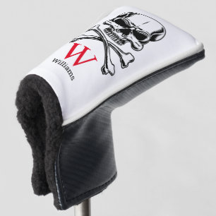 Couvre-club De Golf Thème pirate Fête Adulte Navires Monogramme crâne