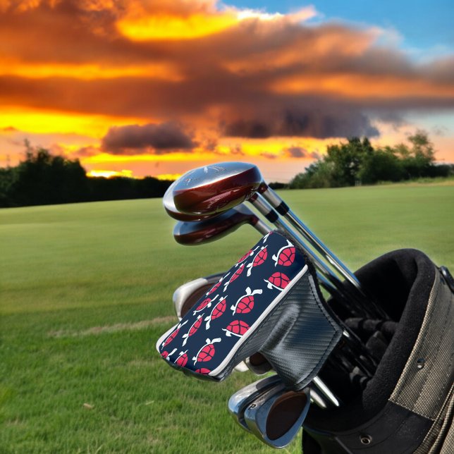 Couvre-club De Golf Tortue rouge (golf putter cover)