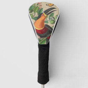 Couvre-club De Golf Toucan Jungle Tropical Bird Belle antique