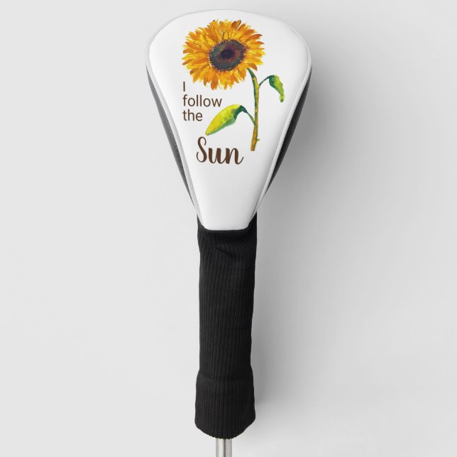 Couvre-club De Golf Tournesol Snowbird Golf Head Cote (Devant)