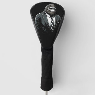 Couvre-club De Golf Tout Business Bigfoot - Drôle élégant Sasquatch