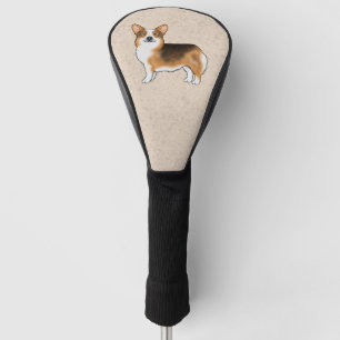 Couvre-club De Golf Tri Pembroke Welsh Corgi Chien de dessin
