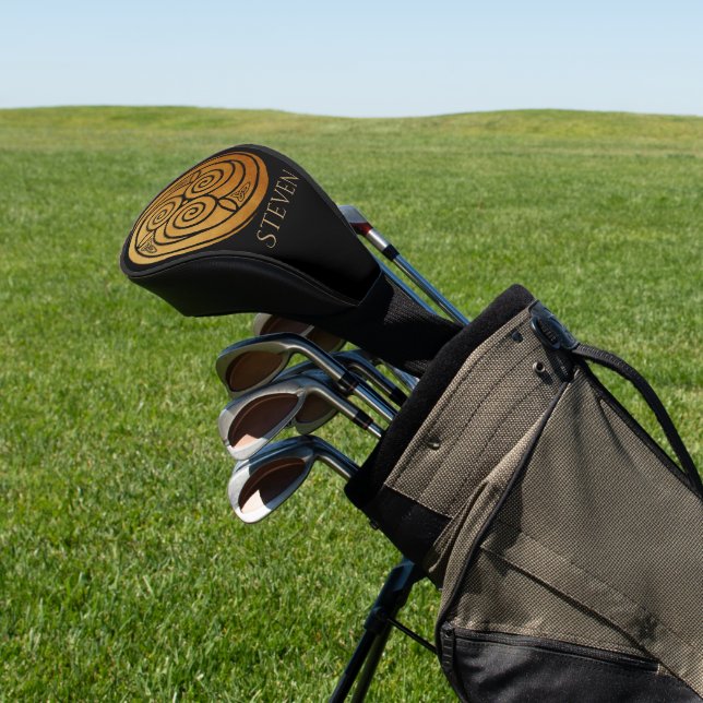 Couvre-club De Golf Triple Celtic Knot Swirl Mandala (In Situ)