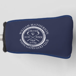Couvre-club De Golf Trou en un personnalisé bleu marine