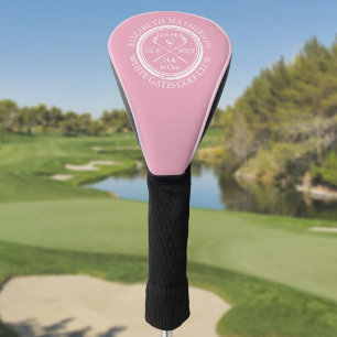 Couvre-club De Golf Trou en un personnalisé féminin rose