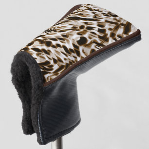Couvre-club De Golf trous de torsion Brown en mouvement, foncé et beig