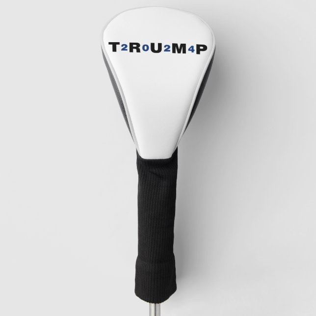 Couvre-club De Golf Trump 2024 bleu (Devant)