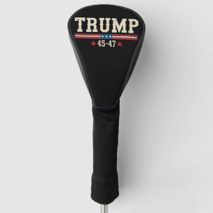 Couvre-club De Golf Trump 45 47 États-Unis Drapeau rétro Vintage