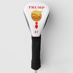 Couvre-club De Golf Trump Happy Face avec Cravate, 47