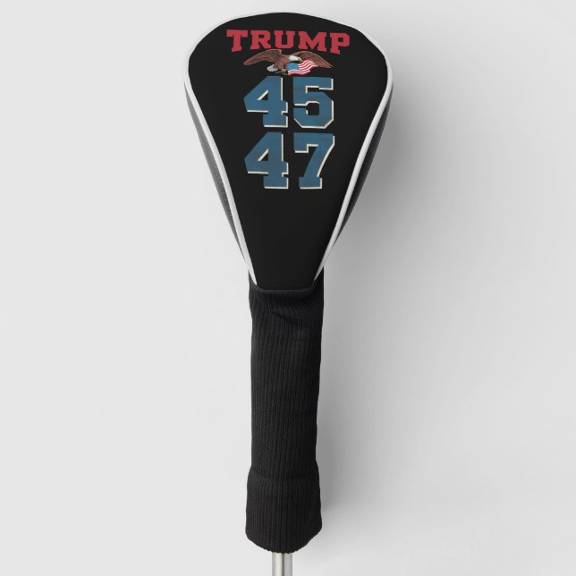 Couvre-club De Golf Trump, le patriotique, a remporté Trump 45 et 47 v (Devant)