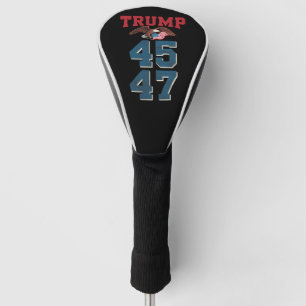 Couvre-club De Golf Trump patriotique a gagné 45 et 47 Victoire Gagnan