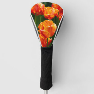 Couvre-club De Golf Tulipes orange vif dans le parc