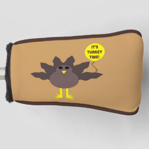 Couvre-club De Golf Turquie Heure Thanksgiving Golf Putter Cover