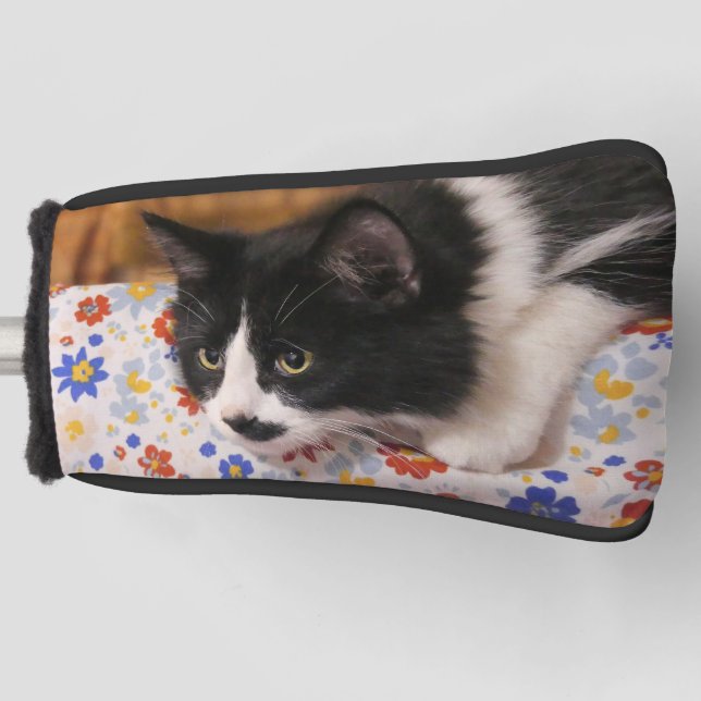 Couvre-club De Golf Tuxedo Cat Golf Head Cover (Devant)