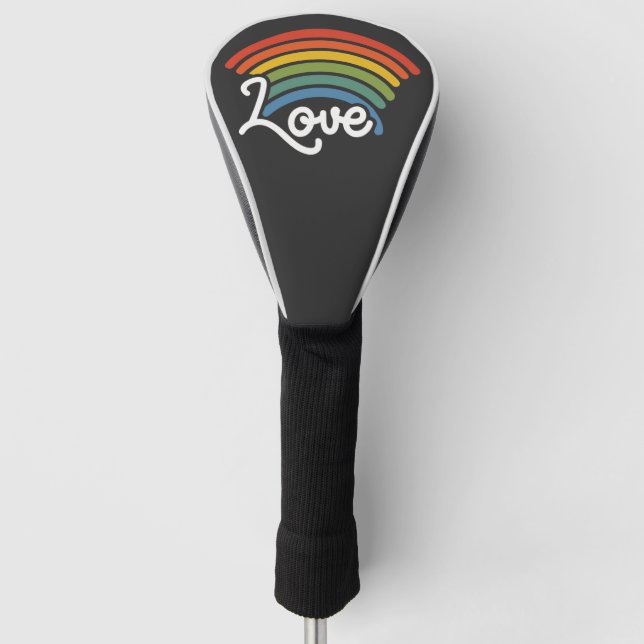 Couvre-club De Golf Un arc-en-ciel d'amour (Devant)