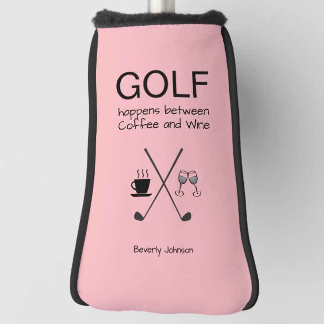 Couvre-club De Golf Un golf amusant se passe personnalisé (Tourné à 90°)