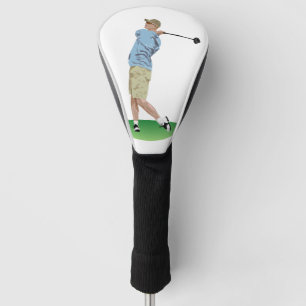 Couvre-club De Golf Un homme balançant un club de golf Conducteur Golf