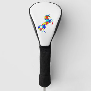 Couvre-club De Golf Unicorne Autisme Puzzle Symbole Cool Magie Unicorn
