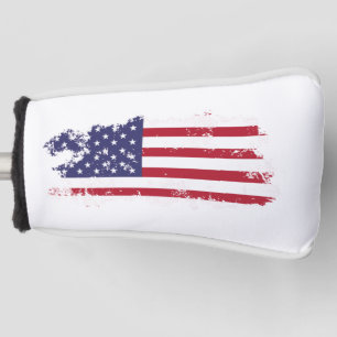 Couvre-club De Golf * USA AP16 Golf Patriotic Grunge Drapeau Housse