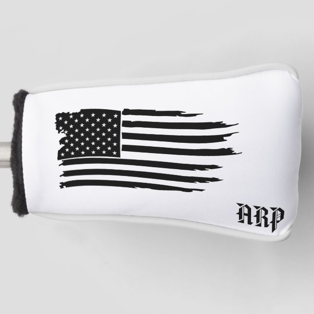 Couvre-club De Golf *~* USA Golf Putter Cover Patriotic Grunge (Devant)
