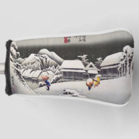 Utagawa Hiroshige - Neige du soir à Kanbara