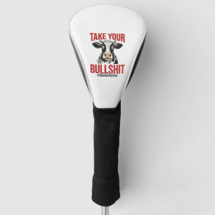 Couvre-club De Golf Vache drôle ailleurs conception de t-shirt vintage