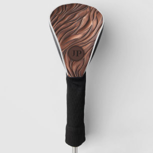 Couvre-club De Golf Vague en cuivre métallique 3D personnalisée