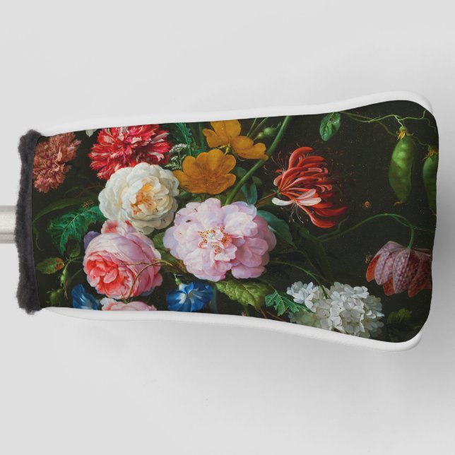Couvre-club De Golf Vase de verre avec des fleurs (Devant)