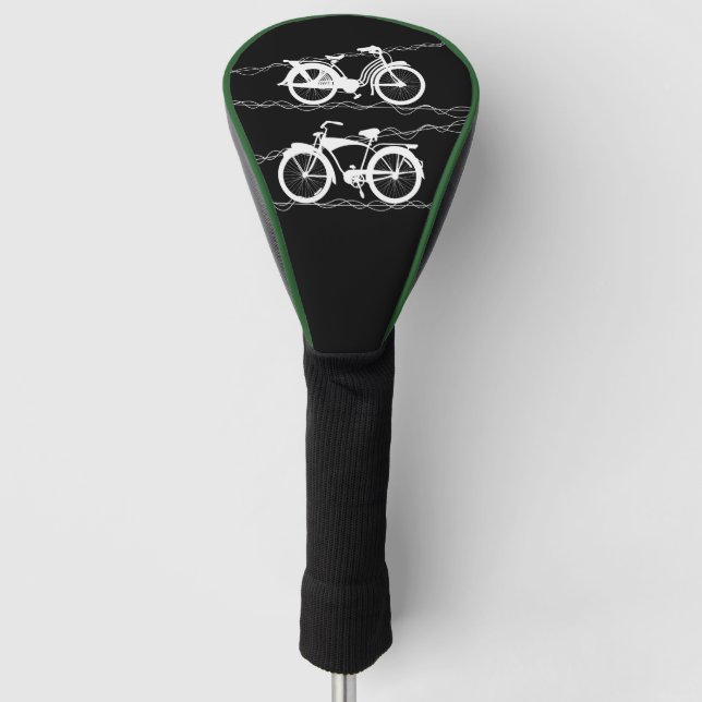 Couvre-club De Golf Vélos Blanc Golf Tête Couverture (Devant)