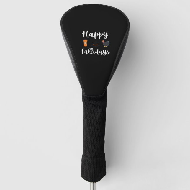 Couvre-club De Golf Ventilateur de la saison automnale Joyeux Falliday (Devant)