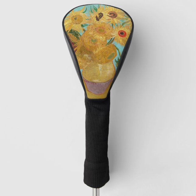 Couvre-club De Golf Vincent Van Gogh - Vase avec douze tournesols (Devant)