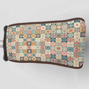 Couvre-club De Golf Vintage, patchwork, paré