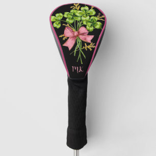 Couvre-club De Golf Vintage personnalisé quatre feuilles Shamrock de l