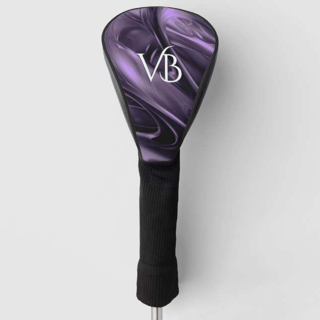 Couvre-club De Golf Violet Ciel initial (Devant)