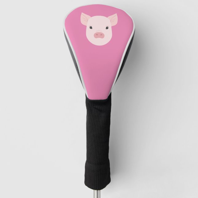 Couvre-club De Golf Visage de cochon (Devant)