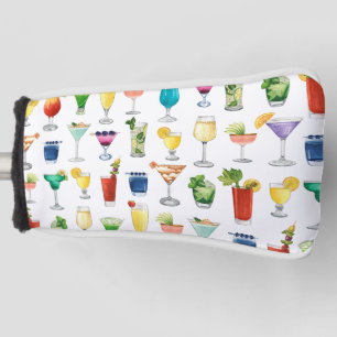 Couvre-club De Golf Vivid Watercolor Cocktail Motif Sac fourre-tout