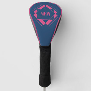 Couvre-club De Golf Votre monogramme dans le capot de conducteur Motif