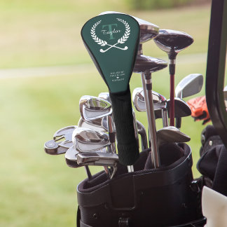 Couvre-club De Golf Vous êtes mon trou en un | Monogramme