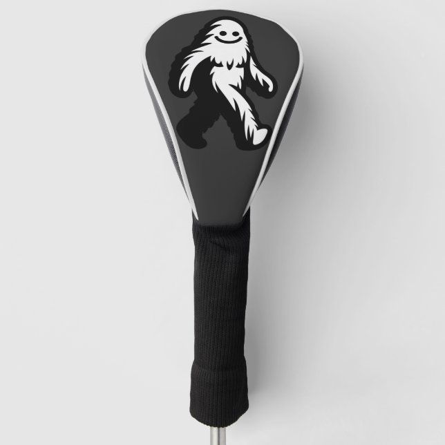 Couvre-club De Golf Walking Bigfoot - Sasquatch souriant Drôle Cryptid (Devant)