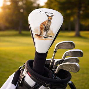 Couvre-club De Golf Wanderer extérieur : aquarelle Kangaroo personnali