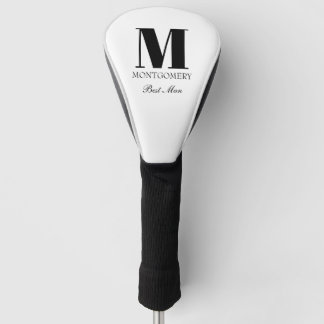 Couvre-club De Golf Wedding Party Gifts Monogram Best Man 