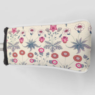 Couvre-club De Golf William Morris Daisy Motif floral Orange rouge