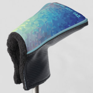 Couvre-club De Golf WORLDS BEST DAD Blue Motif Abstrait Golf Head Co