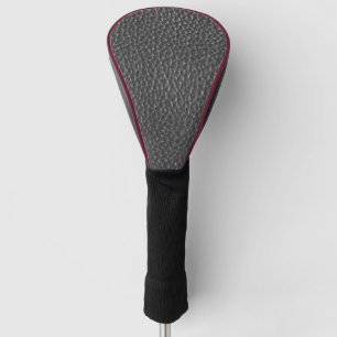 Couvre-club De Golf Worn Black Faux Leather
