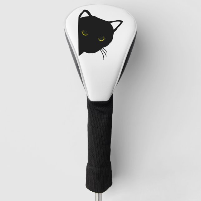 Couvre-club De Golf yeux de chat noir gauche (Devant)
